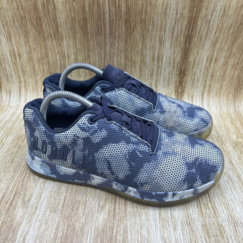 NOBULL Tie-Dye Court Trainer Men's Size 9 Blue Camo SuperFabric Athletic Shoes